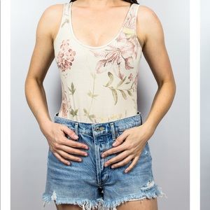 Basic Double Scoop Neck Bodysuit